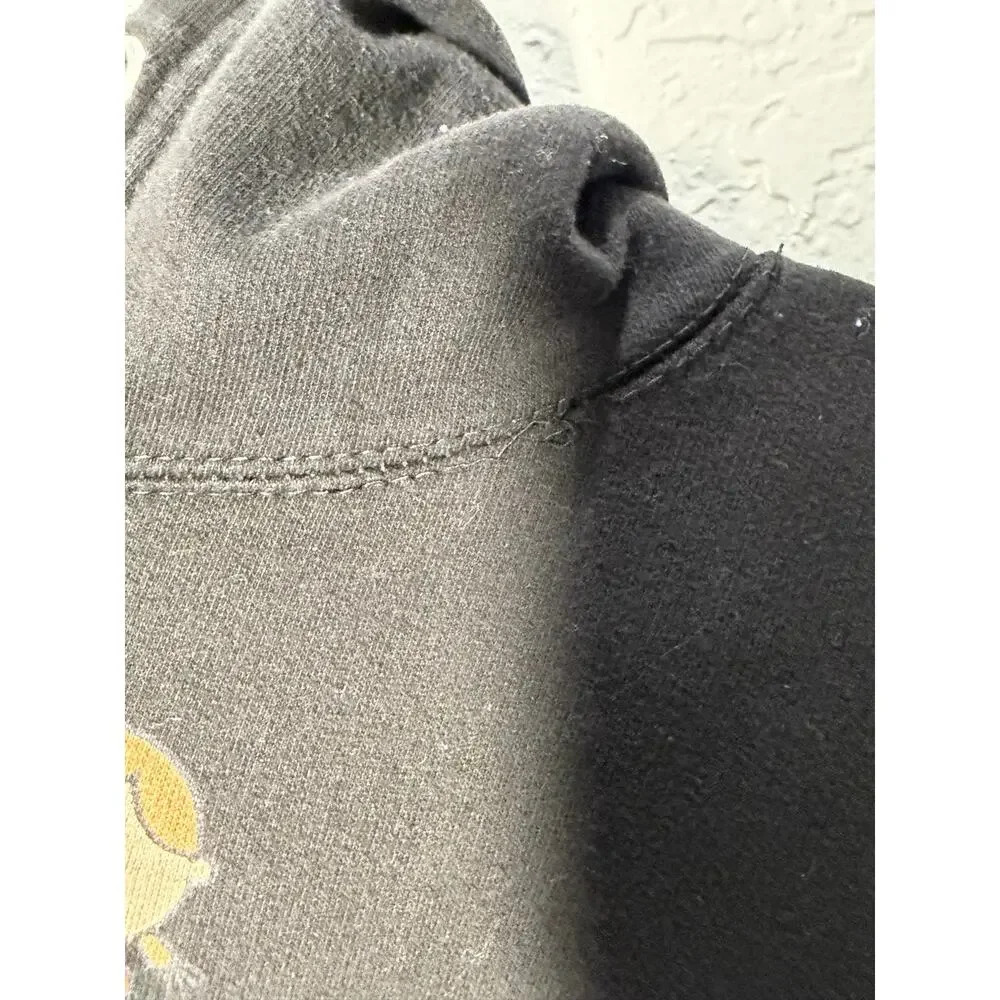 D.A.R.E Mens Black Hoodie Pullover Sweater Sz M